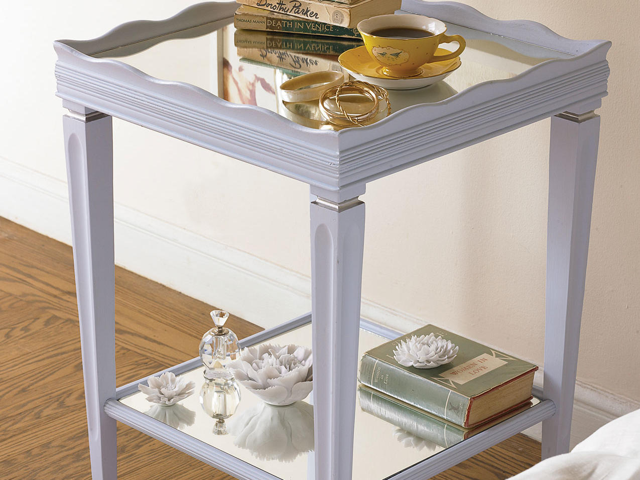 How to Repaint a Mirror-Top Side Table