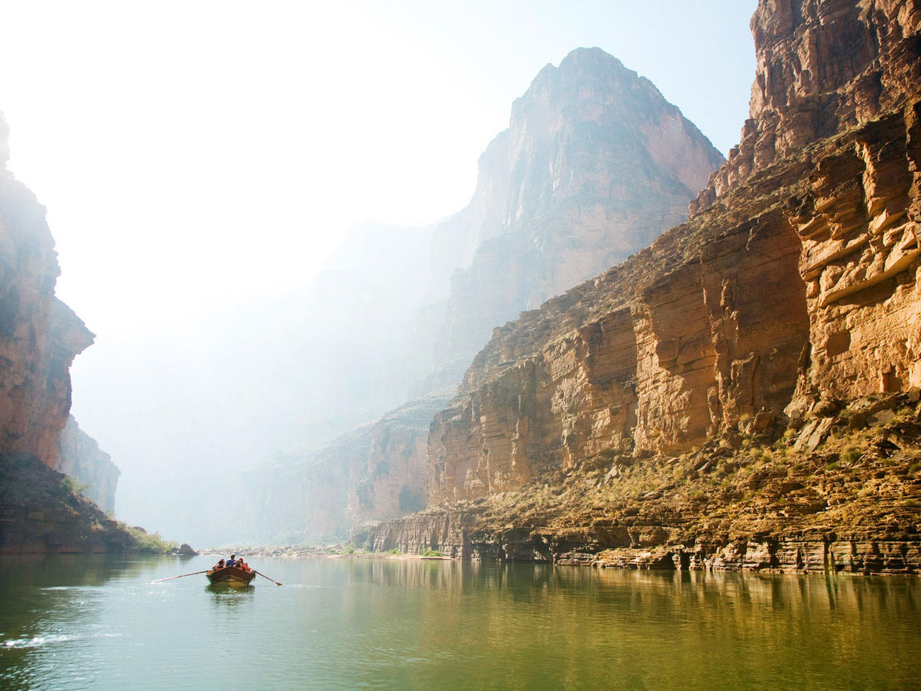 Rafting down the Colorado River in Grand Canyon National Park