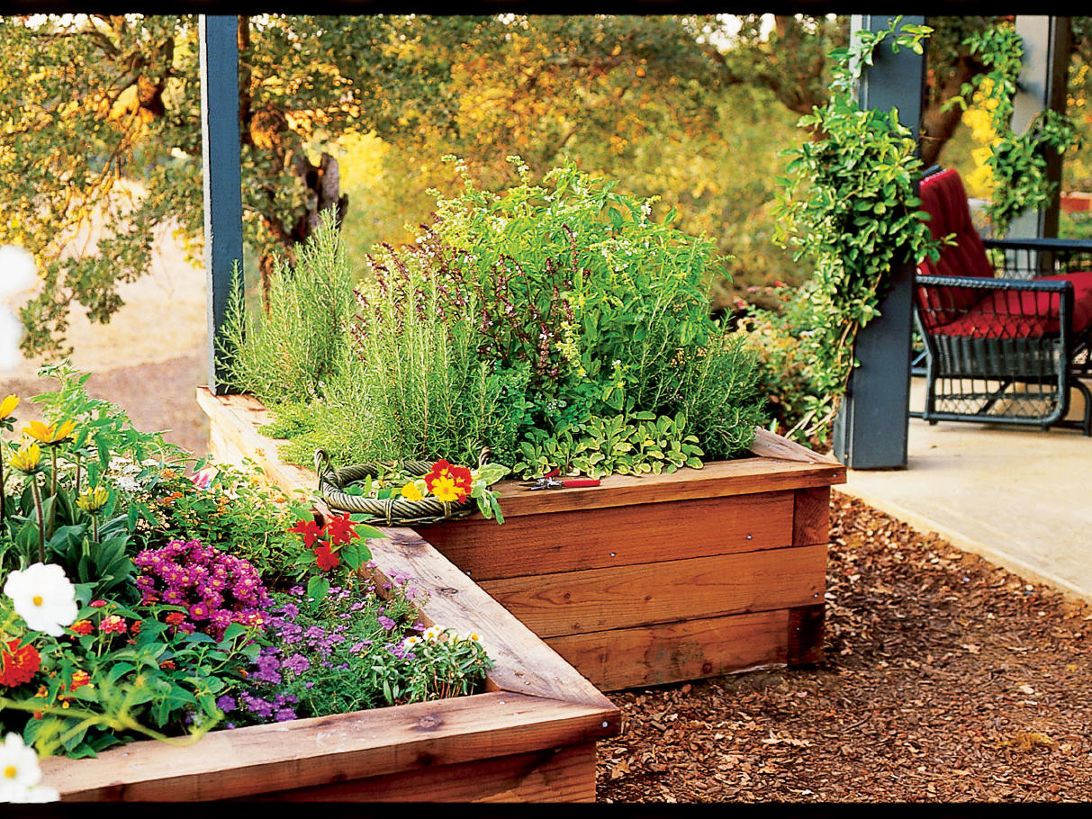 Raised-Box Herb Garden