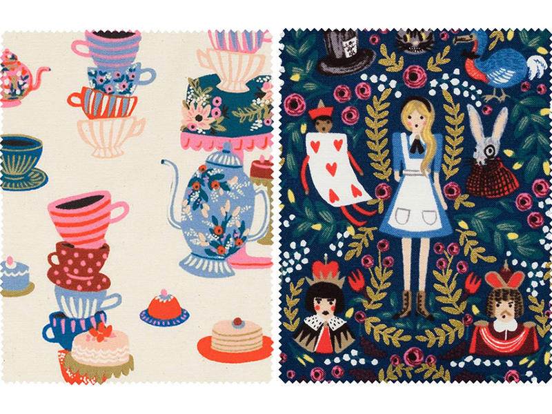 This <i>Alice in Wonderland</i>–Inspired Fabric Collection Is Pure Whimsy