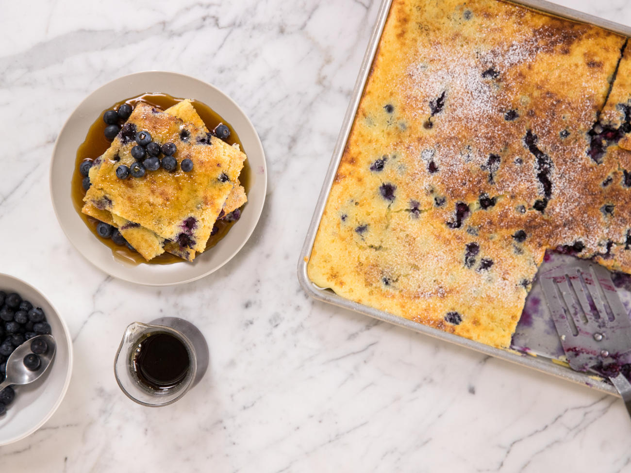 Lemon and Blueberry Sheet Pan Pancakes Sunset Magazine