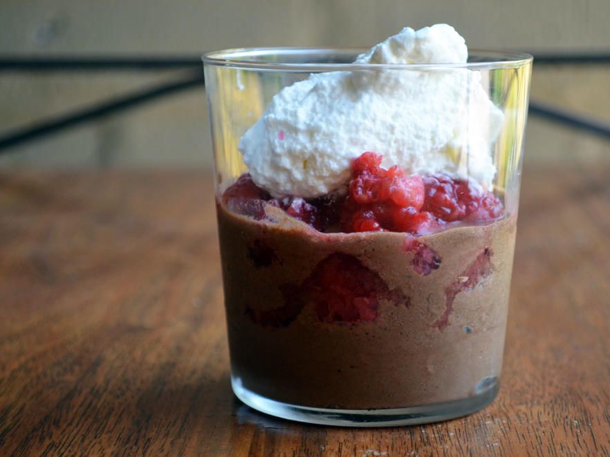 Raspberry Dark Chocolate Mousse from Homegrown