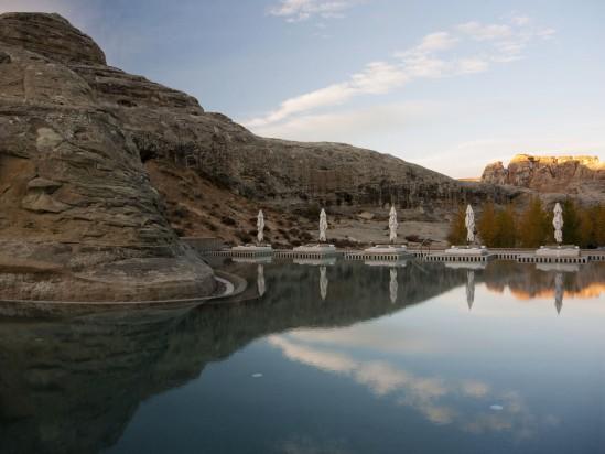 A Luxury Pool, Carved Into Utah Stone