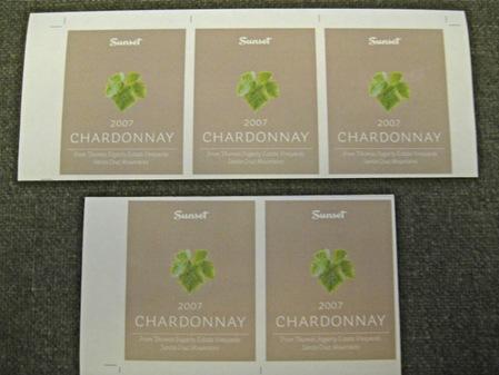 A sticky situation: Labeling our Chardonnay