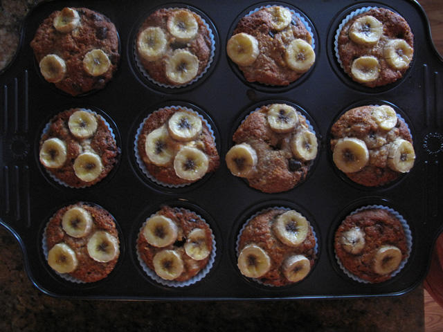 Gluten-Free Vegan Banana Chocolate Muffins from Huckleberry