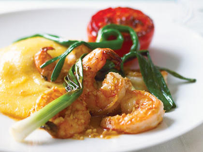 Shrimp with Bacon-Cheese Polenta Recipe – Sunset Magazine
