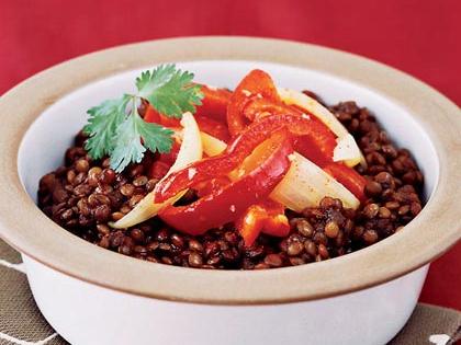 Spicy Lentil Stew with Peppers and Onions Recipe – Sunset Magazine