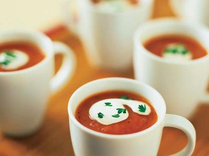 Roasted Red Pepper-Tomato Soup Recipe – Sunset Magazine