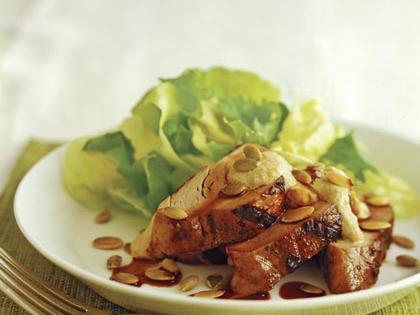 Pork Tenderloin with Pumpkin-Seed Sauce Recipe – Sunset Magazine