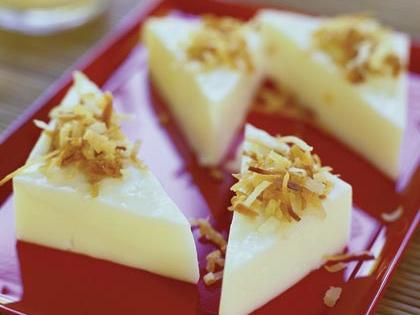 Coconut Pudding Triangles Recipe – Sunset Magazine
