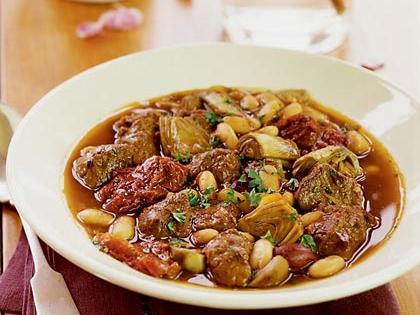 Lamb Stew with White Beans and Artichokes Recipe – Sunset Magazine