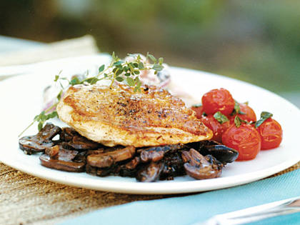Pan-roasted Chicken on Bacon Mushroom Ragout Recipe – Sunset Magazine