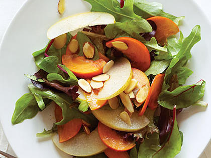Asian Pear, Persimmon, and Almond Salad Recipe – Sunset Magazine