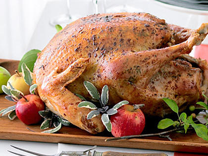 Roast Turkey with Sage Garlic Butter Recipe – Sunset Magazine