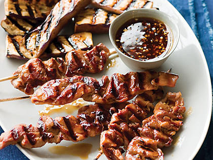 Caramelized Pork Kebabs with Chinese Eggplant Recipe – Sunset Magazine
