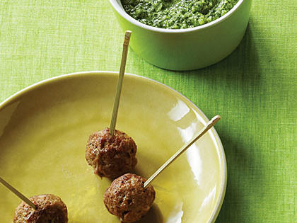 Mini Lamb Meatballs with Cilantro-Mint Chutney Recipe – Sunset Magazine