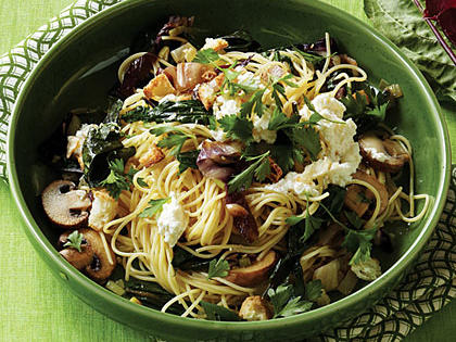Winter Greens and Mushroom Pasta Recipe – Sunset Magazine