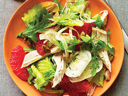 Green Salad with Chicken and Pink Grapefruit Recipe – Sunset Magazine