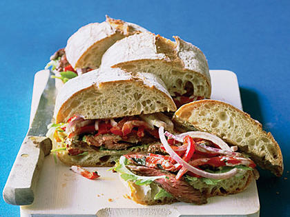 Hanger Steak Sandwiches with Chile-Lime Mayo Recipe – Sunset Magazine