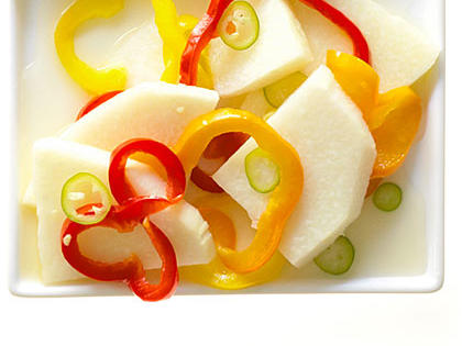 Pickled Jicama, Ginger, and Summer Peppers Recipe – Sunset Magazine