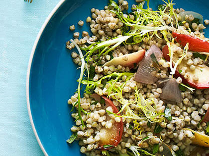 Warm Buckwheat Salad & Roasted Shallots, Apples, & FrisÃƒÂ©e Recipe – Sunset Magazine
