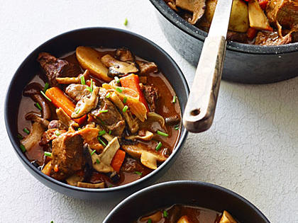 Mushroom, Beef, and Bacon Stew Recipe – Sunset Magazine