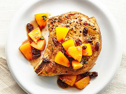Pork Chops with Agrodolce Peaches Recipe – Sunset Magazine