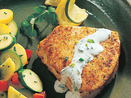 Swordfish with Cilantro-Lime Cream Recipe – Sunset Magazine