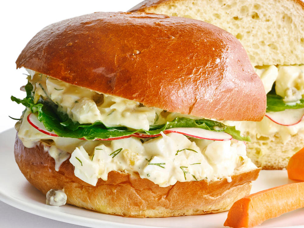 Lemony Egg Salad sandwiches with Capers & Dill Recipe Sunset Magazine