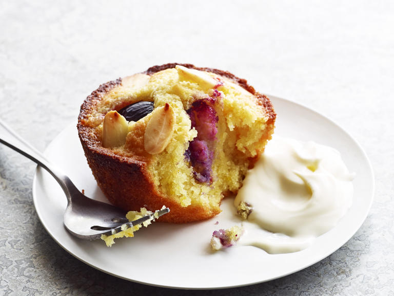 Mini Almond and Grape Cakes Recipe Sunset Magazine