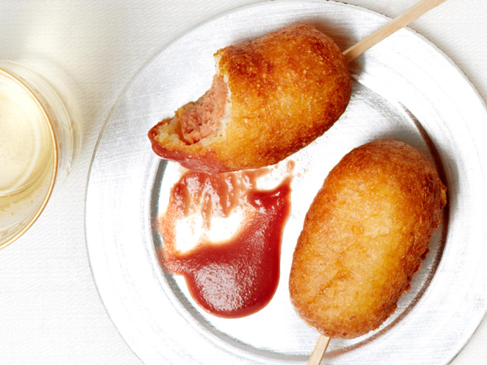 Mini Corn Dogs with Cranberry Mustard Recipe Sunset Magazine