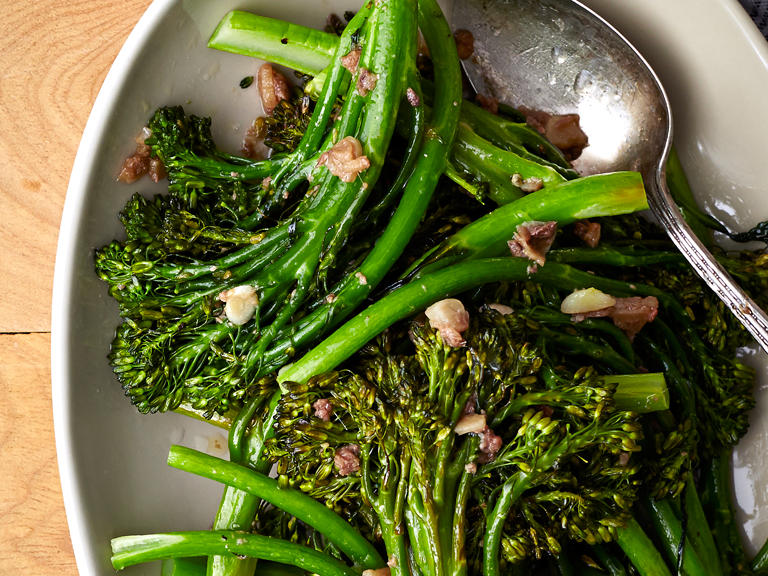 Roasted Broccolini with Anchovy Sauce Recipe Sunset Magazine