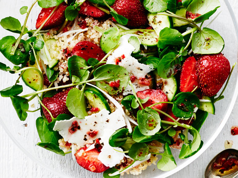 Strawberry, Quinoa, and Ricotta Salata Salad Recipe – Sunset Magazine