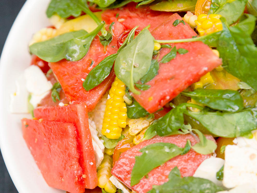 Watermelon Corn And Tomato Salad Recipe Sunset Magazine