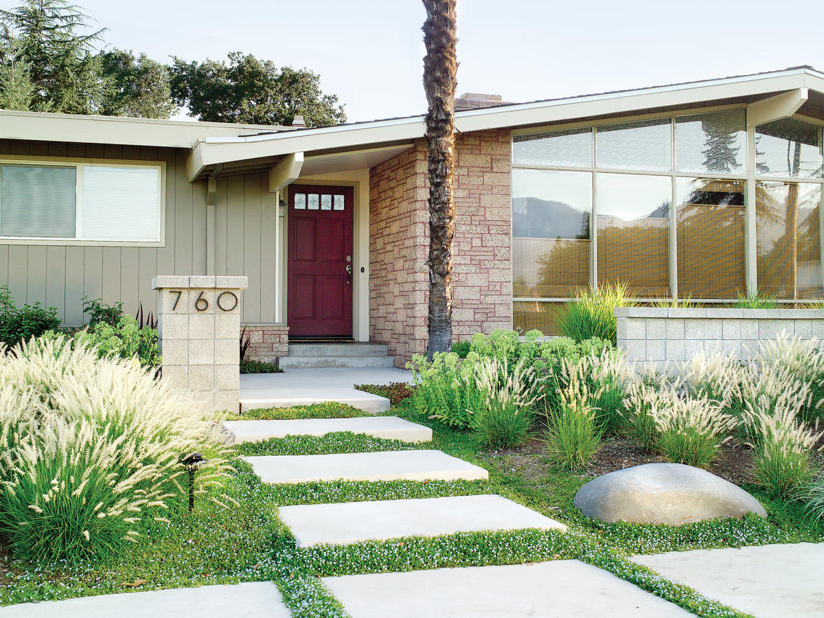 Low-Water Front-Yard Makeover - Sunset Magazine