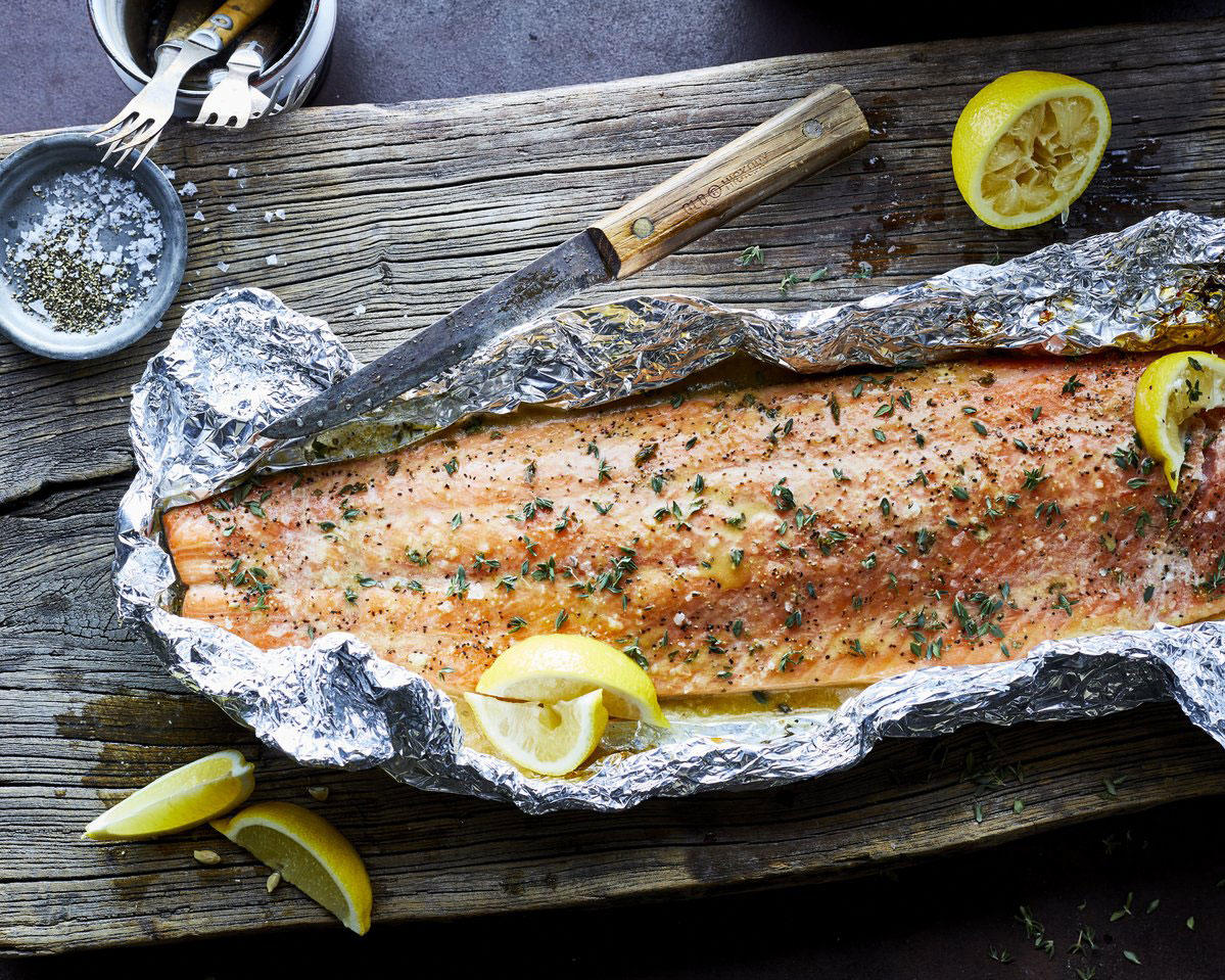 Barbecued Salmon