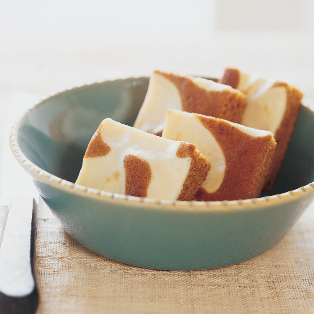 Swirled Pumpkin-Cream Cheese Bars
