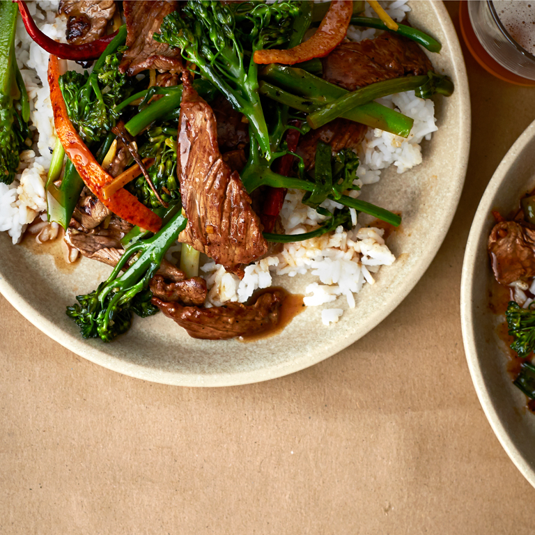 su-Tangerine Beef and Broccolini Image