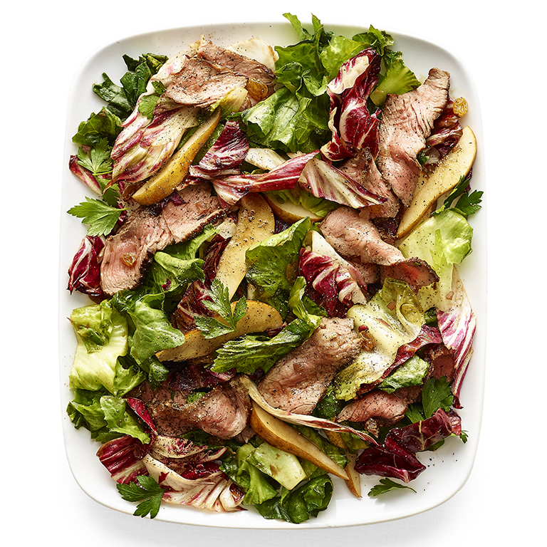 su-Warm Chicory Steak Salad with Agrodolce Dressing Image
