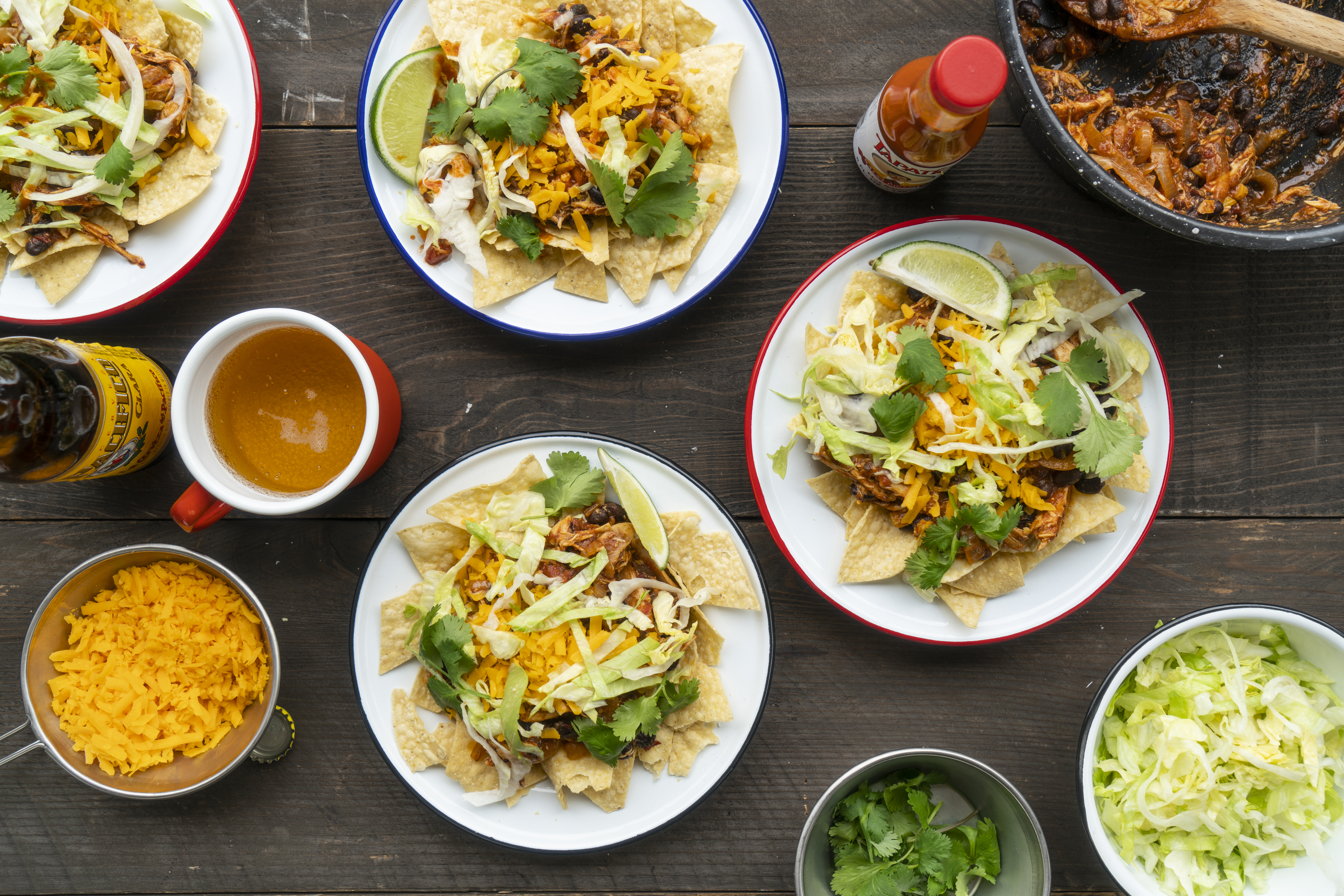 chicken-enchilada-nacho-bowls