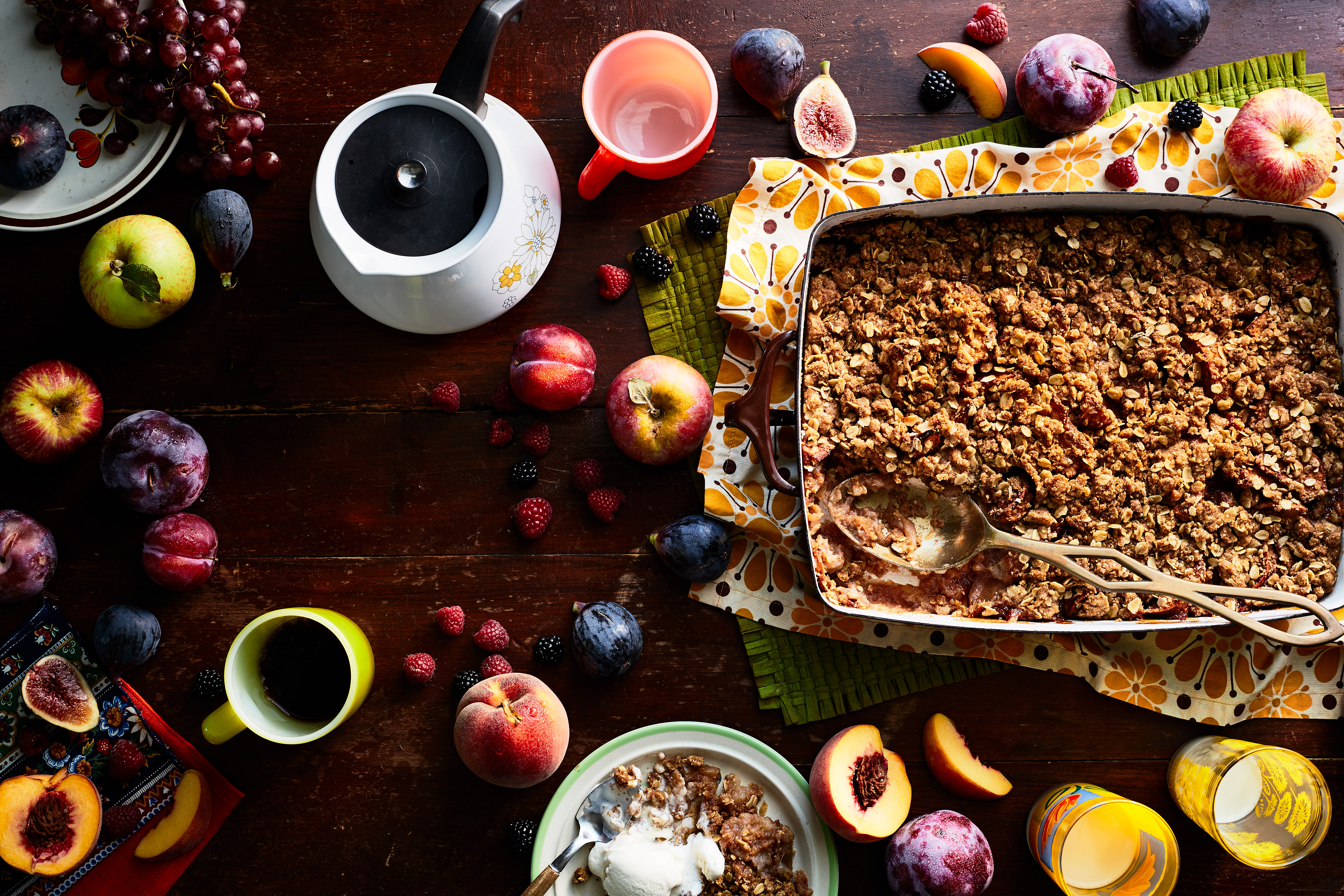 Apple Crisp with Brandy and Spices
