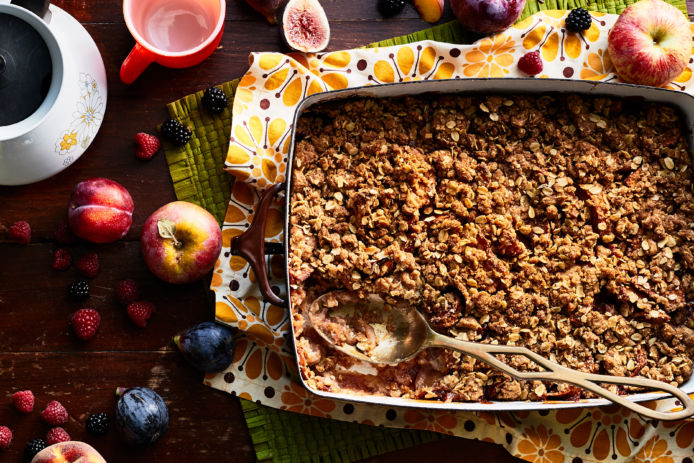 Apple Crisp with Brandy and Spices