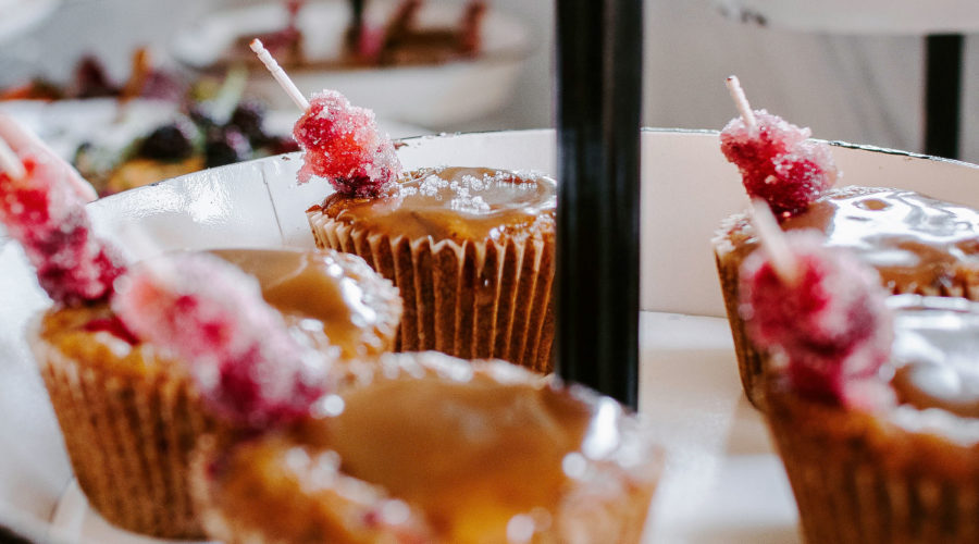 Cranberry Sticky Toffee Date Cake