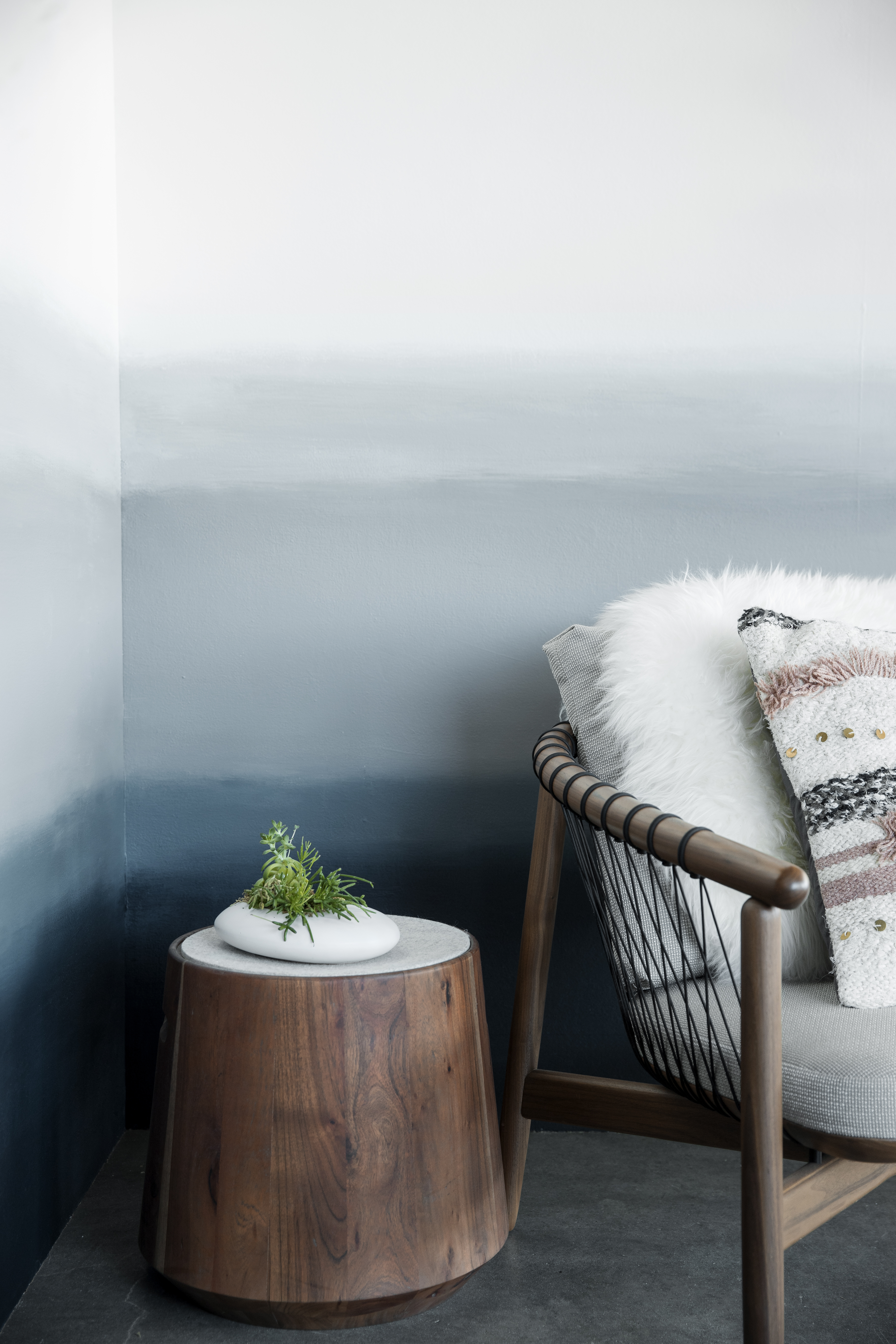 How To Paint An Ombre Wall Sunset Magazine