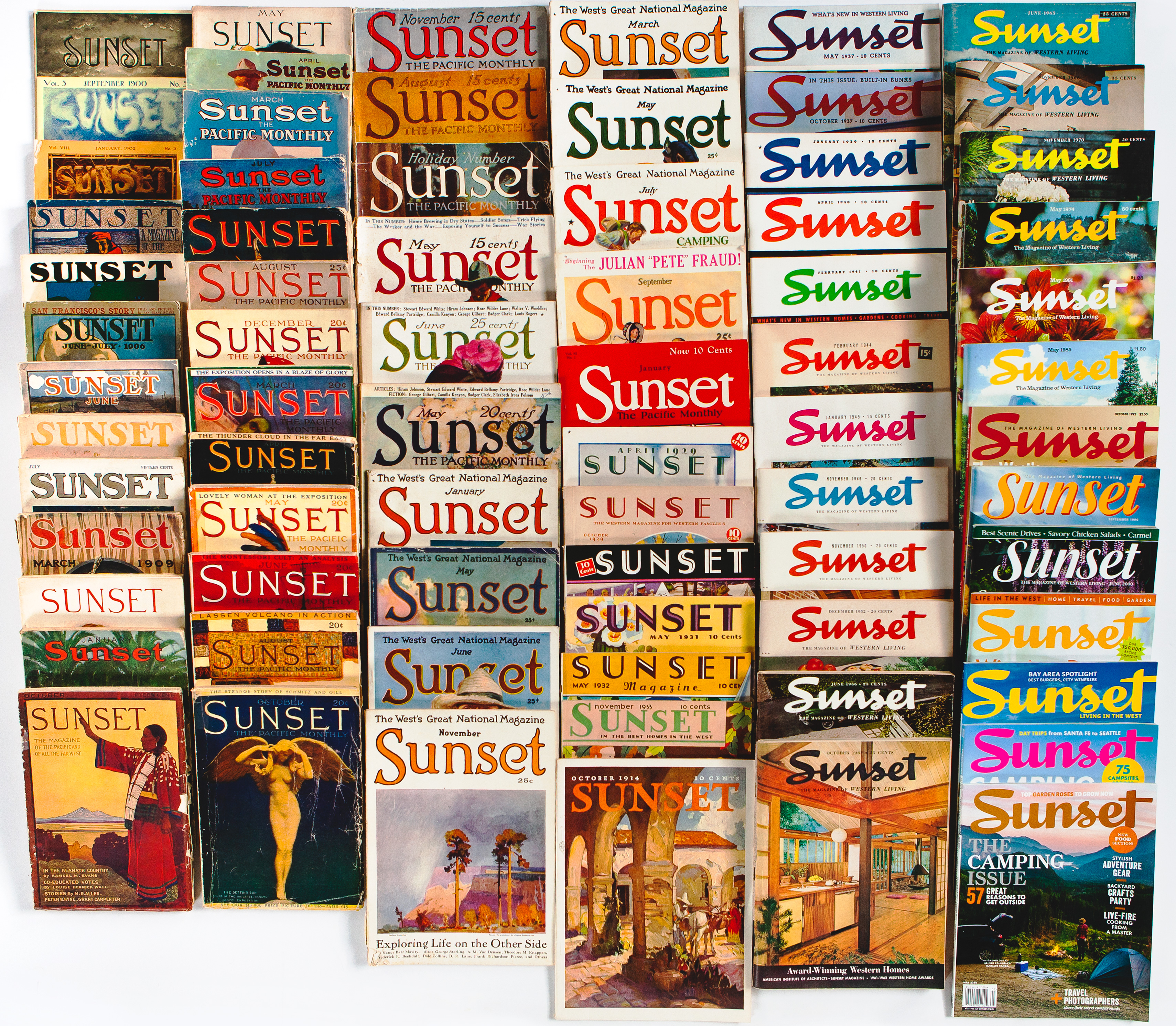 sunset magazine archives vintage covers famous