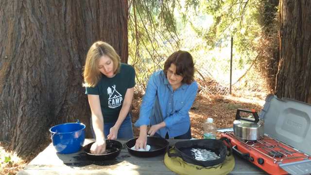 How to Clean Cast Iron While Camping