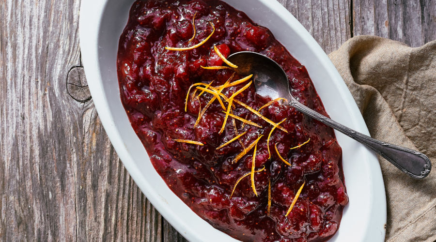 Cranberry Sauce with Tangerine and Ginger