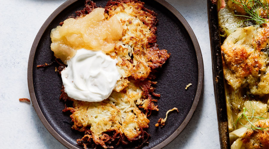 Grilled Potato Latkes