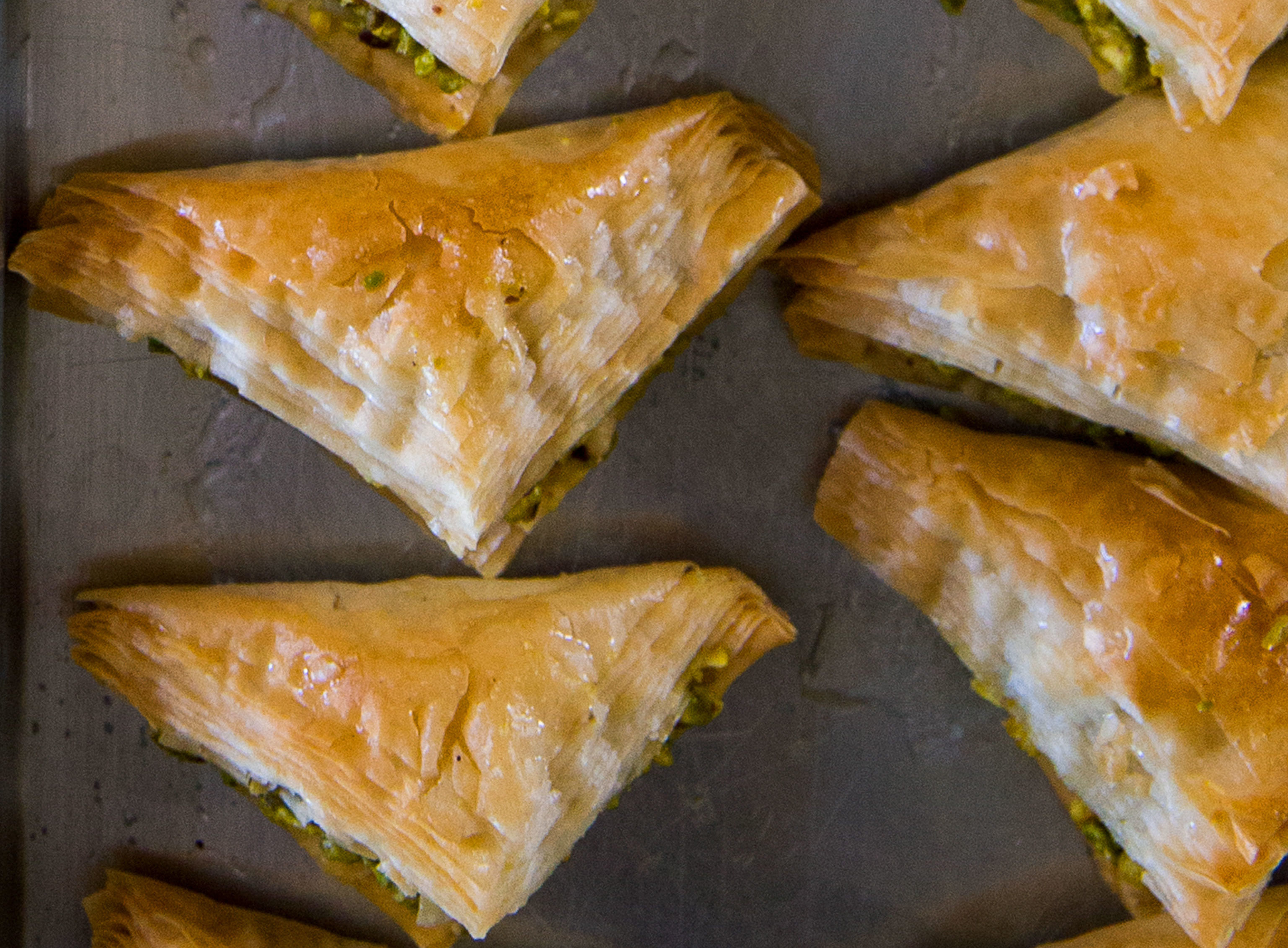 Folded Pistachio Baklava