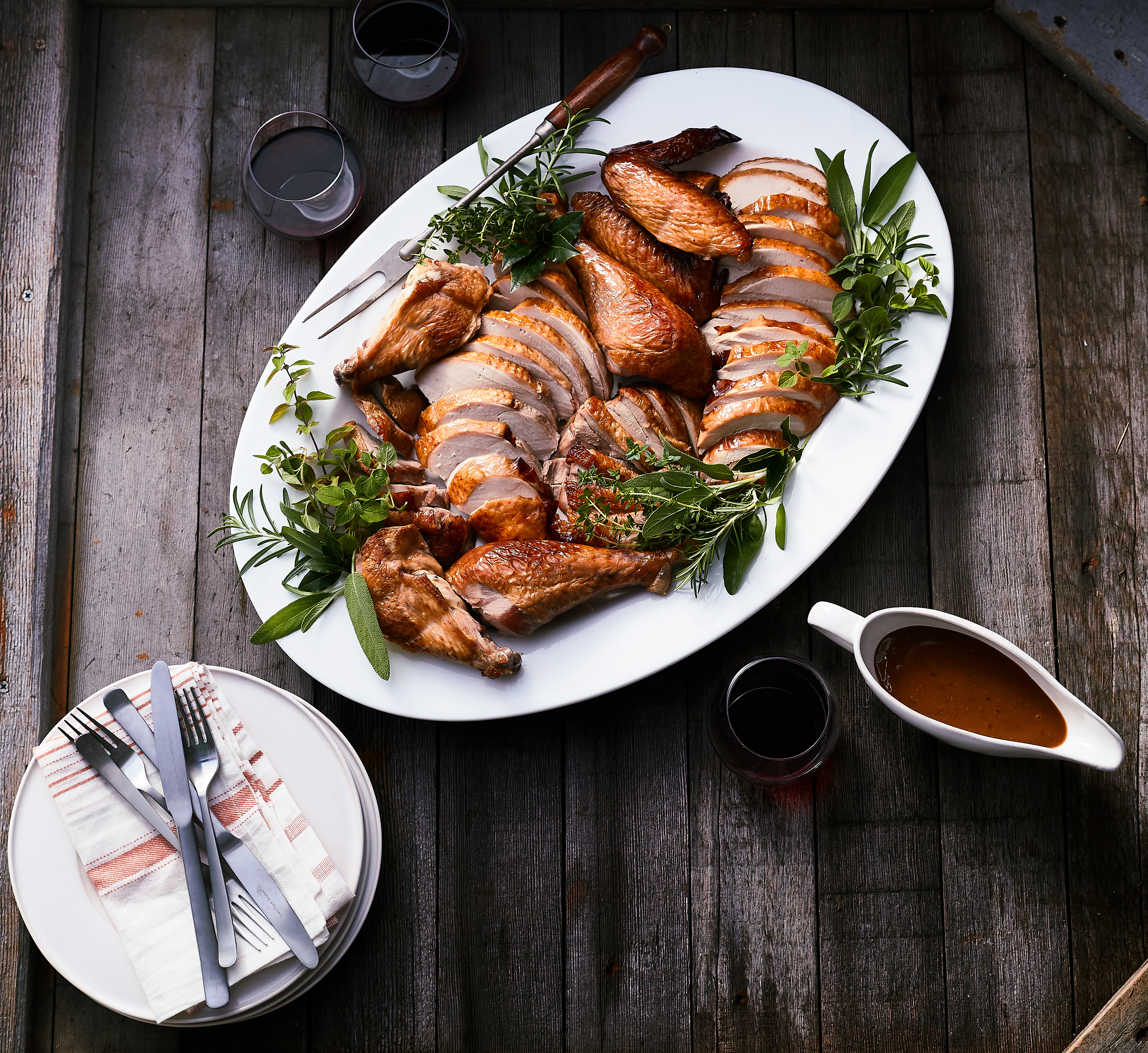 From-Frozen Braise Roasted Turkey